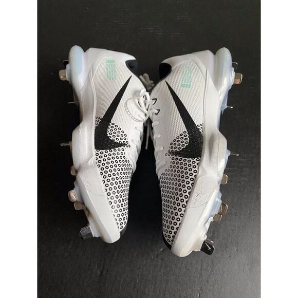 Men's Size 12 Nike Force Zoom 7 Pro Baseball Cleats White Black DC9905-103 NEW - Picture 6 of 9